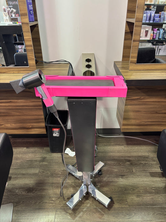 Motorized Trolley with blow dryer holder
