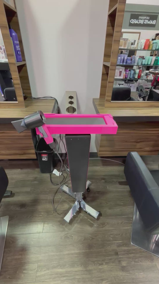 Motorized Trolley with blow dryer holder