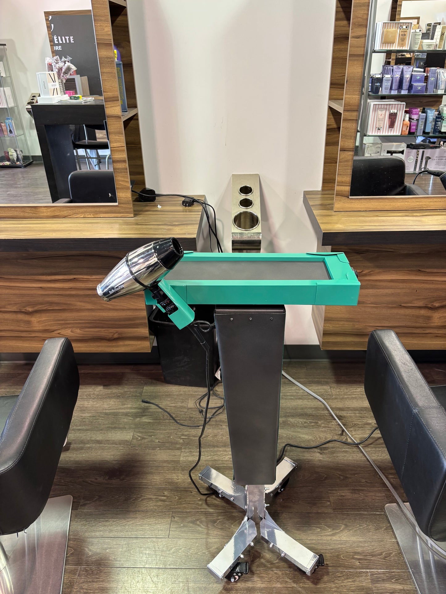 Motorized Trolley with Blow dryer holder