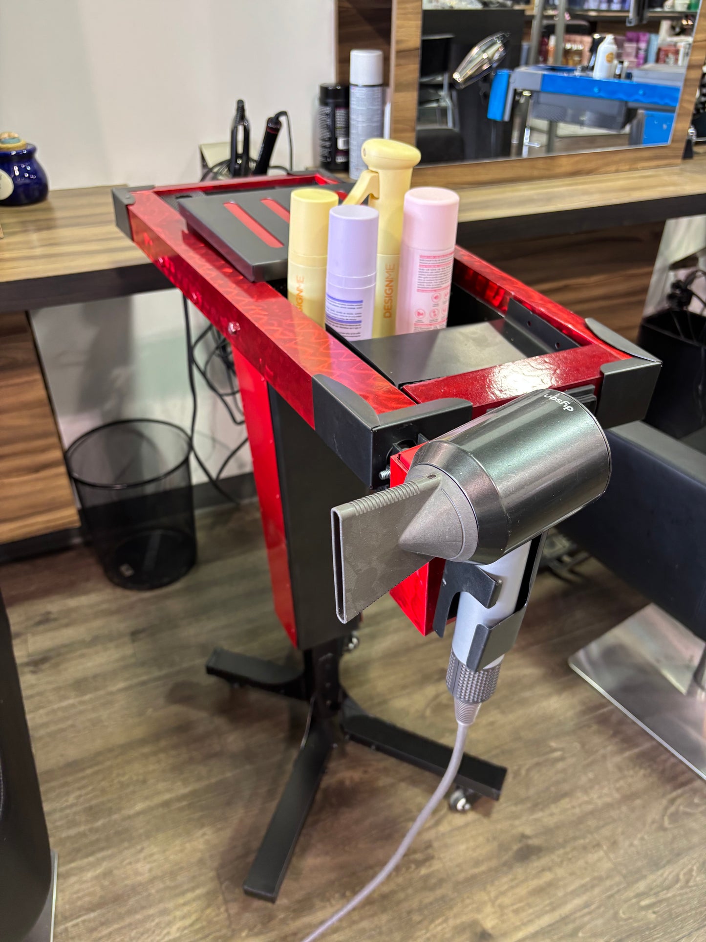 F5 Automated blow dryer trolley Lububu Red / Graphite grey