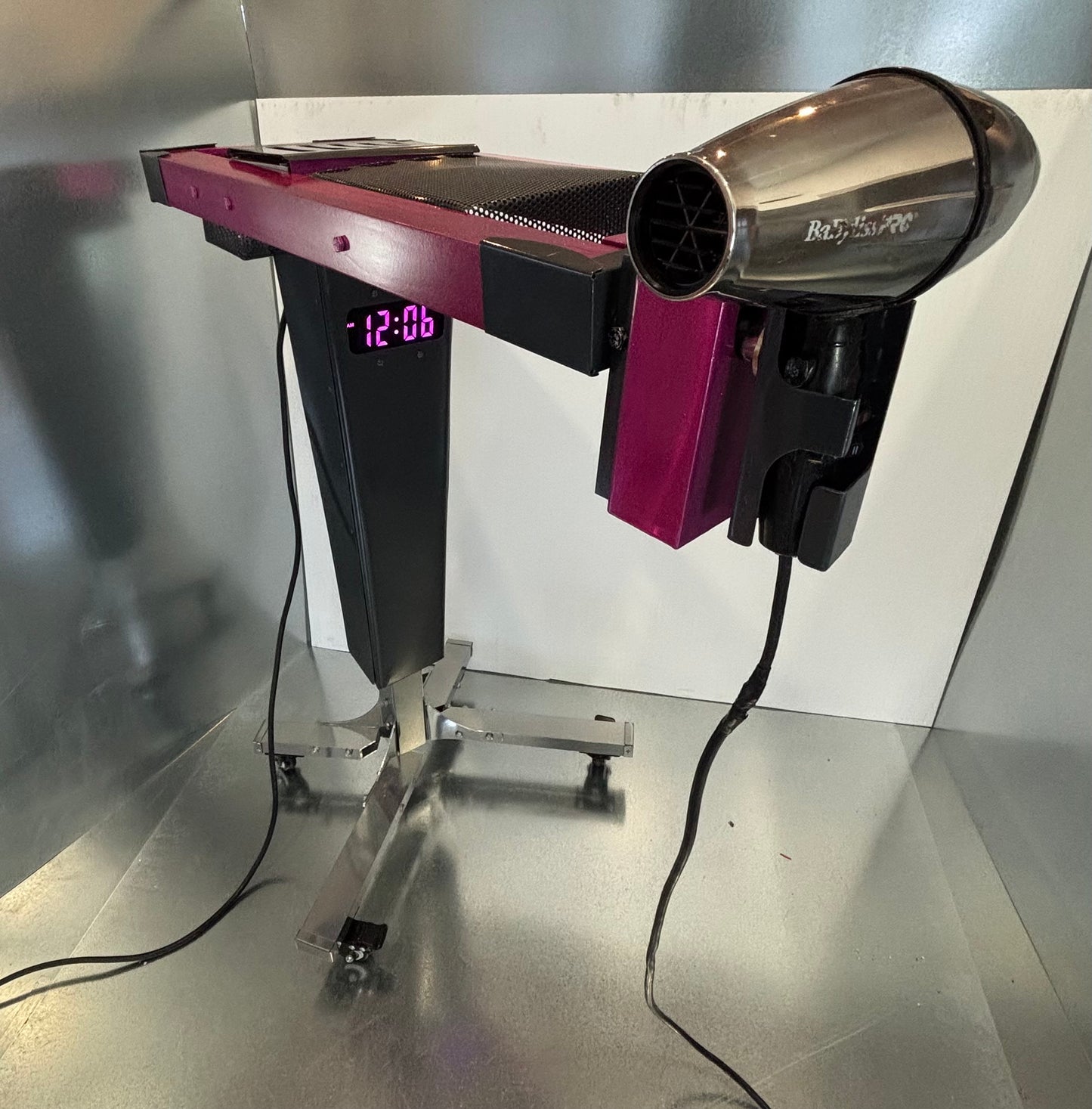 F5 Automated Blow Dryer trolley Malibu pink / Grey blue